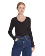 Tee-Shirt Manches Longues Femme LS Modal Rib