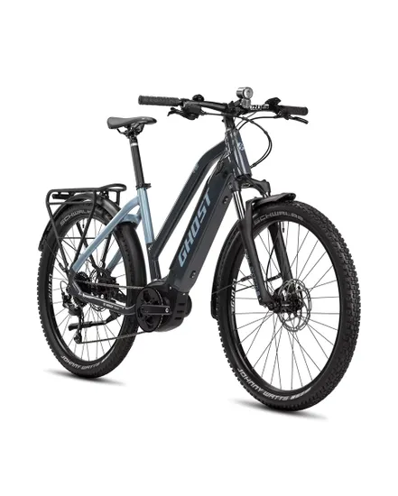 VTT électrique semi rigide Unisexe E-TERU ESSENTIAL EQ MID Gris/Bleu