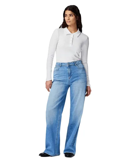 Jean Femme PCSILKE MW Wide Jeans LB NOOS BC
