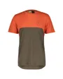 Maillot manches courtes Homme TRAIL FLOW DRI Orange/Marron