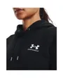 Sweatshirt à capuche manches longues Femme ESSENTIAL FLEECE HOODIE Noir