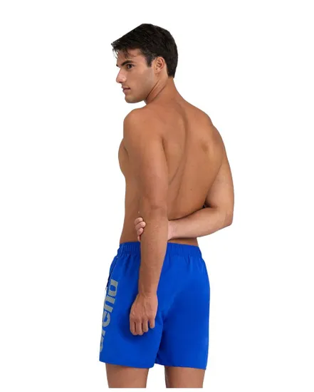 Short de bain Homme FUNDAMENTALS ARENA LOGO BOXER R Bleu