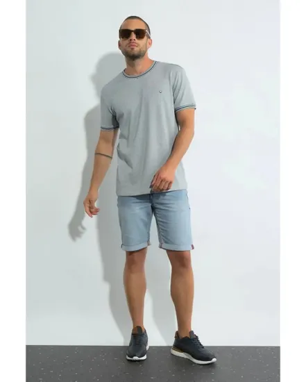 T-shirt col rond Homme THRUXTON Marine