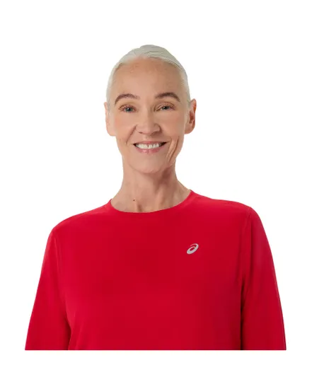 T-shirt manches longues Femme ASICS CORE LS TOP Rouge