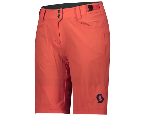 Short Femme TRAIL FLOW AVEC PAD Rouge Flamme