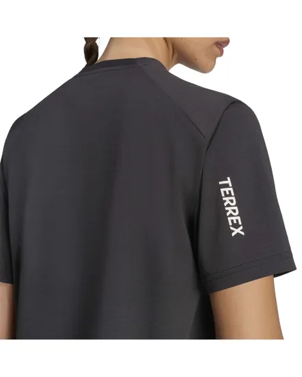 T-shirt Femme W MT LOG TECH T Noir