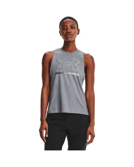 Débardeur Femme UA W LIVE SPORTSTYLE TANK Gris