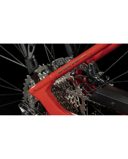 Vélo électrique urbain Unisexe SUPREME SPORT HYBRID PRO 625 Rouge