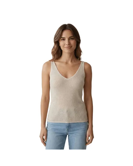 Débardeur Femme V Neck Strap Top Sparkle