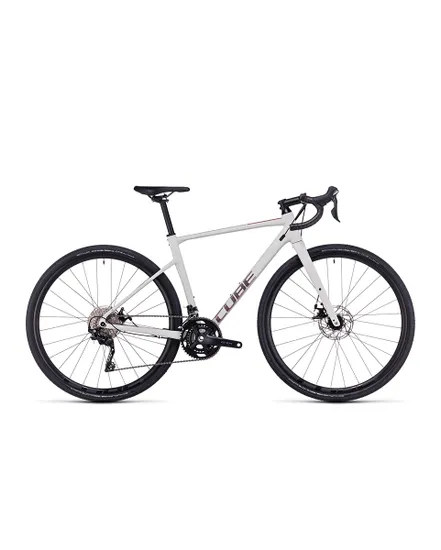 Vélo Gravel Femme NUROAD WS Gris/Rose