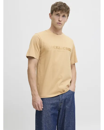 T-shirt Homme JPRBLULOYAL TEE SS CREW NECK PRAU25 Beige