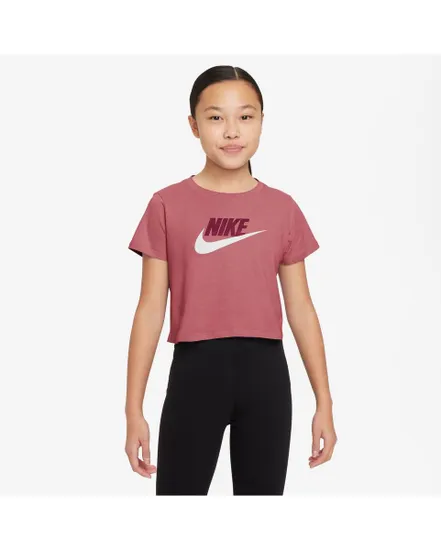 T-shirt Enfant G NSW TEE CROP FUTURA Rose