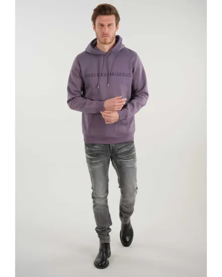 Sweat à capuche Homme Deeluxe BEN FL M Violet Spor Ref 03V5205M63PUR