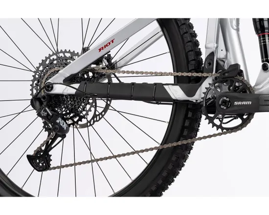 VTT tout suspendu Unisexe RIOT AM Gris/Noir/Rouge