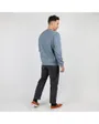 SWEAT COL ROND ESSENTIEL Homme Bleu