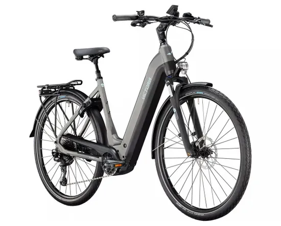 VTC électrique Femme TRESALO 16 WAVE Gris/Noir