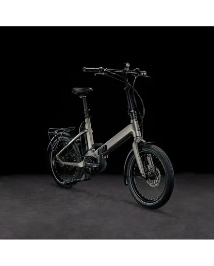 Vélo électrique pliant Unisexe FOLD HYBRID 500 Gris/Noir