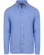 Chemise Homme PIGMENT DYED LI SOLID RF SHIRT Bleu