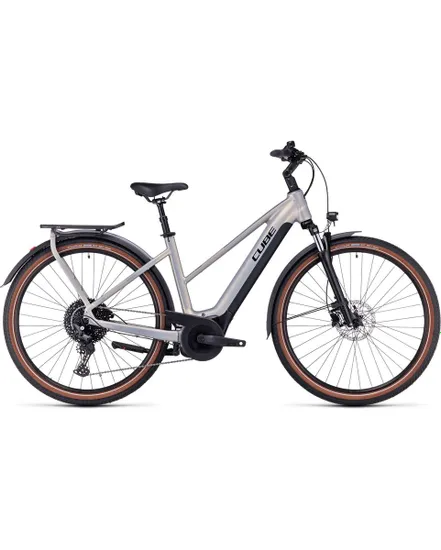 Vélo électrique trekking Femme TOURING HYBRID PRO 625 Argent