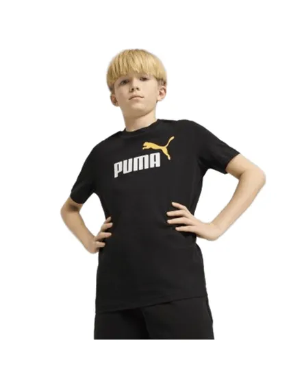 Tee-Shirt Garçon Logo Puma Bicolore
