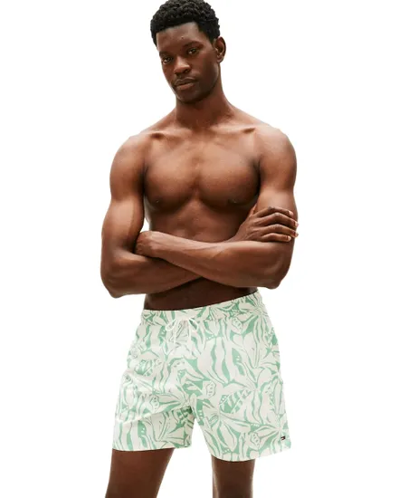 Short de Bain Homme Abstract Floral Cut Grass