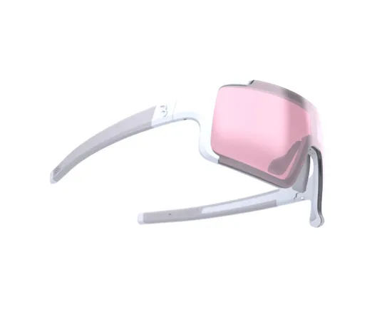 Lunettes Unisexe CHESTER NARROW Blanc/Rose Flash Miroir