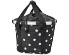 Panier avant BIKEBASKET Noir À Pois