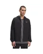 Veste zip à capuche Homme UA VIBE WOVEN JACKET Noir