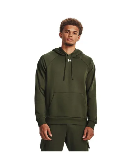 Sweat à capuche Homme UA RIVAL FLEECE HOODIE Vert