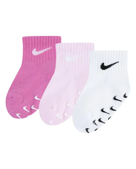 Lot de 3 paires de chaussettes Enfant plus agé NHN 3PK INF/TODD GRIPPER QTR S Mu