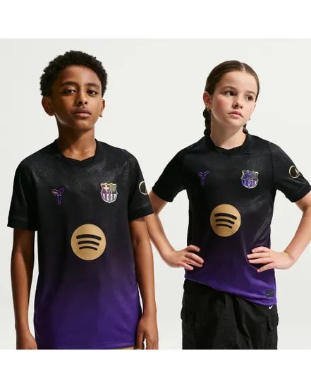 Maillot de football Enfant FCB Y NK DF JSY SS STAD AW Noir