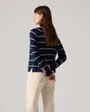 Pull Femme PETAL VNECK SWEATER Bleu