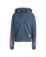 Sweat zip à capuche Femme W FI 3S FZ Bleu