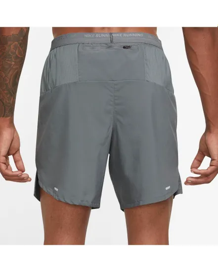 Short de running Homme M NK DF STRIDE SHRT 7IN BF Gris