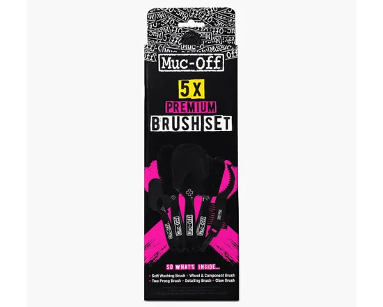 Kit de nettoyage 5X PREMIUM BRUSH SET Noir