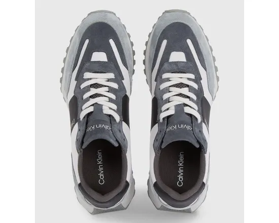 Chaussures Homme LOW TOP LACE UP MIX Gris