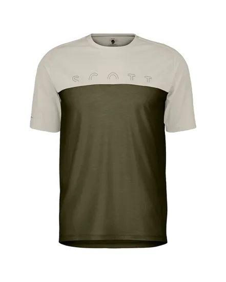 T-shirt manches courtes Homme DEFINED MERINO Beige/Vert