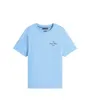 T-shirt col rond Homme OUTLINE FLAG SCRIPT Bleu