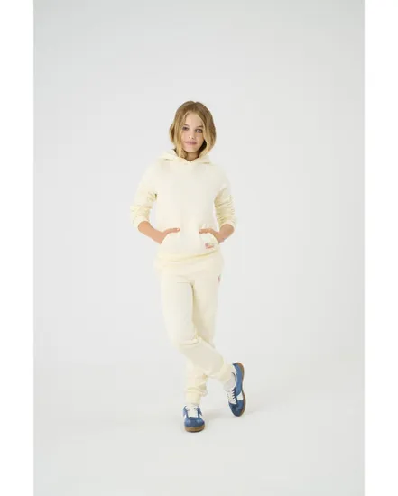 Sweat à capuche Fille KOGNOOMI-VINTA LABEL LS HOOD CS SWT NOOS Beige