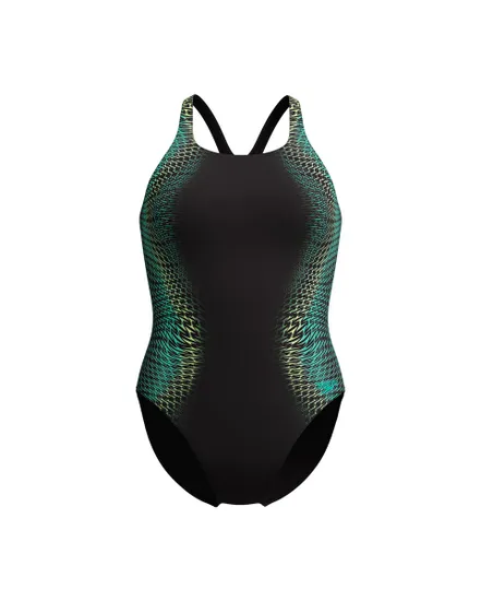 Maillot de bain Femme ECO+ DIG PLACEM MEDALIST BLA/GRN Noir