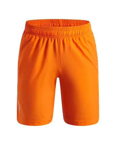 Short Enfant UA TECH WOVEN WORDMARK Orange