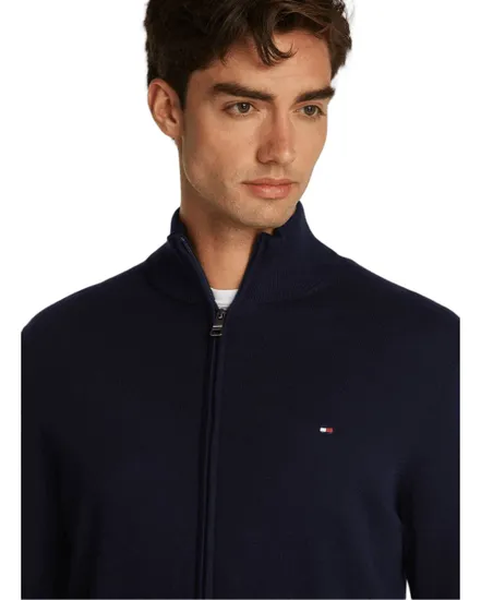 Gilet zippé Homme ESSENTIAL COTTON ZIP THRU Bleu Marine