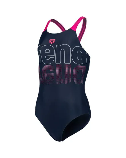 Maillot de natation Enfant GIRL S SWIMSUIT V BACK GRAPHIC Bleu