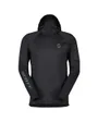 Sweat à capuche polaire Homme TRAIL STORM Noir