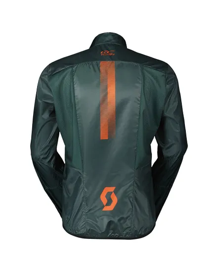 Veste coupe-vent Homme RC TEAM WB Vert Aruba/Orange