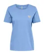 T-shirt manches courtes Femme ONLKITA LIFE S/S TOP NOOS Bleu