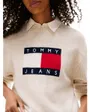 Pull col rond Femme MELANGE FLAG SWEATER RIB EXT Écru