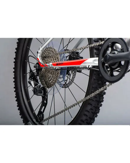 VTT Enfant KATO 24 PRO Argent/Rouge