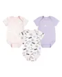 Ensemble 3 bodies Bébé fille JUMPMAN FLIGHT PATCH AOP SET Rose