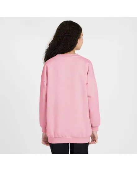 Sweat Fille G NSW CLUB FLC OVRSZD CREW LBR Rose